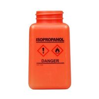 DESCO JAPAN 静電気拡散性 ボトルのみ オレンジ GHS表示 HDPE 「ISOPROPANOL」と印刷 35739 1個（直送品）