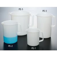テラオカ PE手付きビーカー (1L) PE-1 1個 63-5521-53（直送品）