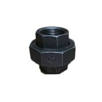 リケン 黒 ユニオン RCF-U_8A 1個 64-3295-74（直送品）