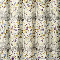 スミノエ DISNEY セミオーダー カーテン プー ガーデンプレイス 1400×2250mm パープル １セット(2枚入)（直送品）