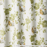 スミノエ DISNEY セミオーダー カーテン プー ストーリー 1500×1800mm グリーン １セット(2枚入)（直送品）