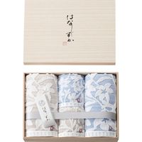 【ギフト包装】スタイレム瀧定大阪　はなしずか　バス・フェイスタオルセット（木箱入）　22-0139-076　1個（直送品）