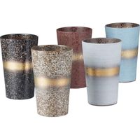 【ギフト包装】西日本陶器　金帯絵変り　陶コップ揃　22-0220-093　1個（直送品）
