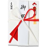 天一堂 日本製 金封 御祝用 大金手代だん紙　白赤花結び 1056 1セット（5枚：1枚×5）（直送品）