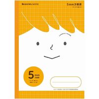 ショウワノート ジャポニカフレンド　５ｍｍ方眼（＋字リーダー入り） 橙　Ｂ５サイズ　ＭＦＳー５Ｍ 116030510 10冊（直送品）