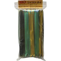 アイ・ジー・オー IGOツイストタイ　Vカット・タイ　12ｍｍ×15ｃｍ　金／緑 PGGR-V-1215 1袋（500本入り）（直送品）