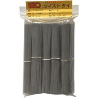 アイ・ジー・オー IGOツイストタイ　ビニール・タイ　灰　4ｍｍ×12ｃｍ VGY-0412 1袋（1000本入り）（直送品）