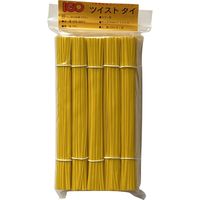 アイ・ジー・オー IGOツイストタイ　ビニール・タイ　黄　4ｍｍ×15ｃｍ VYE-0415 1袋（1000本入り）（直送品）