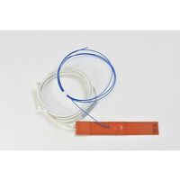 シリコンラバーヒーター 【熱電対10m、リード線延長10m】 100V 30W 25mm×150mm SR100-30-25-150-K10（直送品）