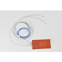 シリコンラバーヒーター 【熱電対1m、リード線延長1m】 100V 40W 50mm×100mm SR100-40-50-100-K1 1枚（直送品）