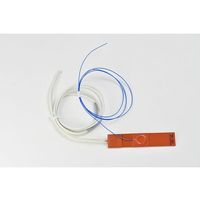 シリコンラバーヒーター 【熱電対5m、リード線延長5m】 100V 25W 25mm×125mm SR100-25-25-125-K5 1枚（直送品）