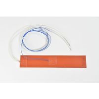 シリコンラバーヒーター 【熱電対5m、リード線延長5m】 100V 100W 50mm×250mm SR100-100-50-250-K5（直送品）