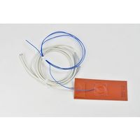 シリコンラバーヒーター 【熱電対10m、リード線延長10m】 100V 50W 50mm×125mm SR100-50-50-125-K10（直送品）