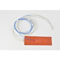 シリコンラバーヒーター 【熱電対10m、リード線延長10m】 100V 60W 50mm×150mm SR100-60-50-150-K10（直送品）