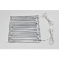 スリーハイ アルミ箔ヒーター100V 94W 250mm×250mm リード線1m AL100-94-250-250 1枚（直送品）