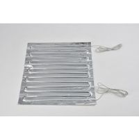 スリーハイ アルミ箔ヒーター100V 135W 300mm×300mm リード線1m AL100-135-300-300 1枚（直送品）