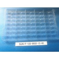 サンナイス 部品トレー(段トレ) SUN-F122-8932-15-40 1箱(100枚) 64-3878-65（直送品）