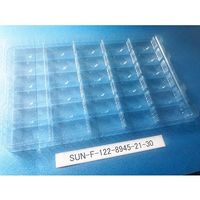 サンナイス 部品トレー(段トレ) SUN-F122-8945-21-30 1箱(100枚) 64-3878-68（直送品）