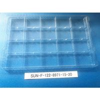 サンナイス 部品トレー(段トレ) SUN-F122-8971-15-20 1箱(100枚) 64-3878-69（直送品）