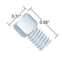 IDEX SSメールナット 1/8'' 1/4ー28(10pk) C-235X 1セット(10個) 64-3954-51（直送品）