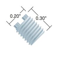 IDEX フラッシュナット 1/8 ライトタッチタイプ(10pk) F-364X 1セット(10個) 64-3955-05（直送品）