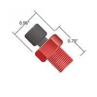 IDEX PEEK アダプター Assembly 1/8” Male NPT to 1/4ー28 U-510 1個 64-3957-91（直送品）