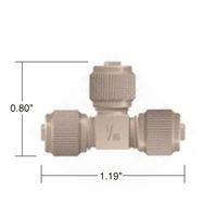 IDEX マイクロティーアッセンブリー 1/16” PEEK P-890 1個 64-3956-69（直送品）