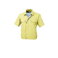 ジーベック クレスタ21半袖ブルゾン マスタード L 1551ー57ーL 1551 1着（直送品）