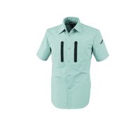 ジーベック 半袖シャツ モスグリーン LL 1732ー61ーLL 1732 1着（直送品）