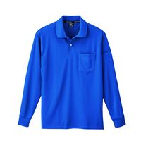 ジーベック 制電長袖ポロシャツ ロイヤルブルー 4L 6015ー46ー4L 6015 1着（直送品）