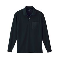 ジーベック 制電長袖ポロシャツ クロ 3L 6015ー90ー3L 6015 1着（直送品）