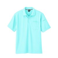 ジーベック 制電半袖ポロシャツ サックス 5L 6010ー42ー5L 6010 1着（直送品）