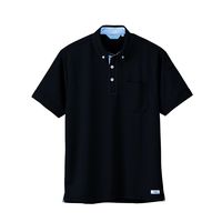 ジーベック（XEBEC） クールビズ半袖ポロシャツー90-クロ 6180