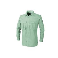 ジーベック リサイクリーン長袖シャツ モスグリーン 4L 3193ー61ー4L 3193 1着（直送品）