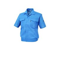 ジーベック（XEBEC） シャリコットサワー半袖ブルゾンー40-ブルー 6251