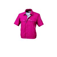 ジーベック クレスタ21半袖ブルゾン チェリーレッド 3L 1551ー77ー3L 1551 1着（直送品）