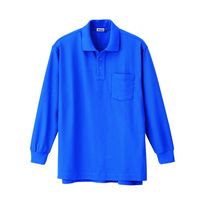 ジーベック 長袖ポロシャツ ロイヤルブルー L 6175ー46ーL 6175 1着（直送品）
