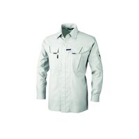 ジーベック サワークロス長袖シャツ シルバーグレー L 7563ー22ーL 7563 1着（直送品）