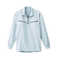 ジーベック 長袖ZIPシャツ シルバーグレー L 6165ー22ーL 6165 1着（直送品）