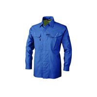 ジーベック サワークロス長袖シャツ ブルー L 7563ー40ーL 7563 1着（直送品）