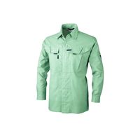 ジーベック サワークロス長袖シャツ モスグリーン L 7563ー61ーL 7563 1着（直送品）