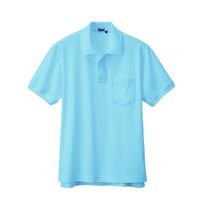 ジーベック 半袖ポロシャツ サックス 3L 6170ー42ー3L 6170 1着（直送品）