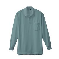 ジーベック 長袖ポロシャツ グレー L 6175ー20ーL 6175 1着（直送品）