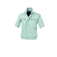 ジーベック クールボディー半袖ブルゾン クールグリーン 5L 9651ー606ー5L 9651 1着（直送品）