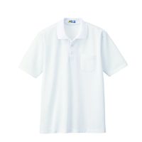 ジーベック 半袖ポロシャツ シロ 4L 6100ー32ー4L 6100 1着（直送品）