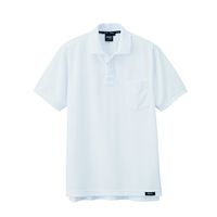 ジーベック ハイブリッド半袖ポロシャツ シロ 5L 6122ー32ー5L 6122 1着（直送品）