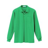 ジーベック 長袖ポロシャツ グリーン 4L 6130ー60ー4L 6130 1着（直送品）