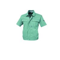 ジーベック 半袖ブルゾン グリーン 4L 9210ー60ー4L 9210 1着（直送品）