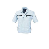 ジーベック XEBEC半袖ブルゾン シルバーグレー L 8891ー22ーL 8891 1着（直送品）