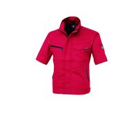 ジーベック 半袖ブルゾン レッド 5L 1631ー71ー5L 1631 1着（直送品）